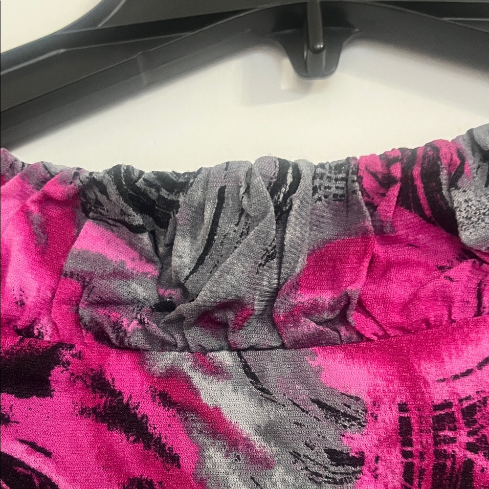 Style & Co. Pink and Gray Swirl Blouse - Picture 7 of 8